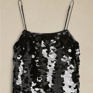 BLACK TEIA SEQUIN MINI DRESS